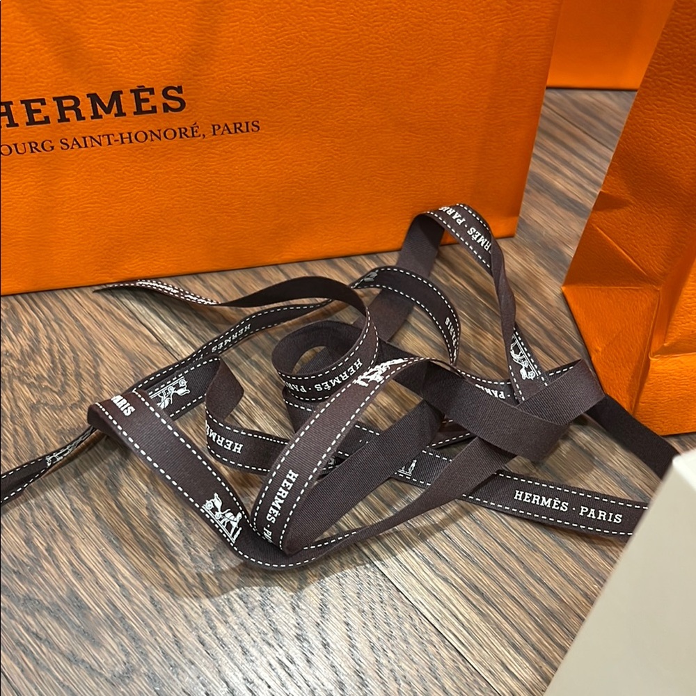 Hermès Orange Shopping Bags Set - Picture 3 of 15